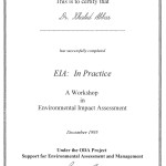 Course on Environmental Impact Assessment